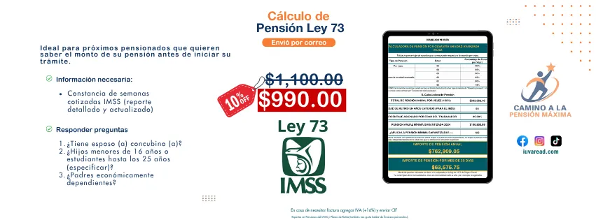 Ley 73, Calculo de pension, pension, modalidad 40, IMSS